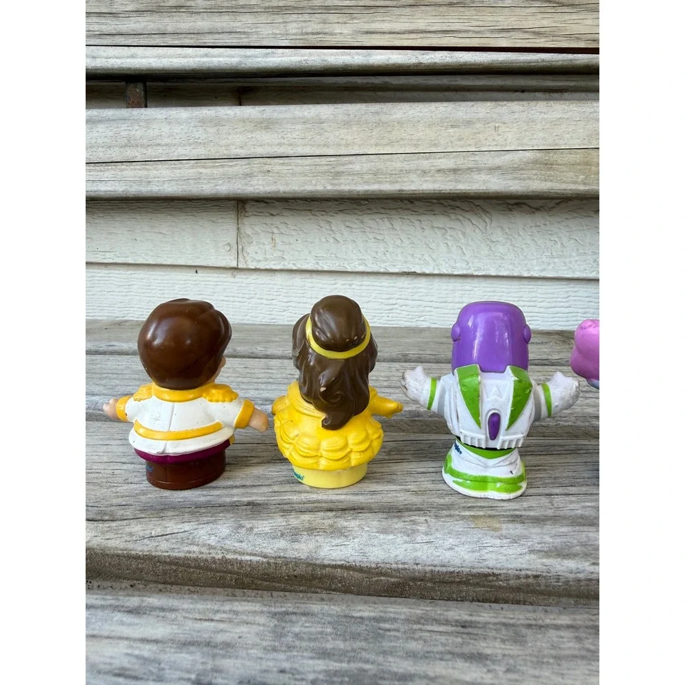 Fisher Price Little People Disney‎ Princess Toy Story Buzz Belle Tiana Lot 5pc